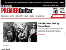 Tablet Screenshot of premierguitar.com